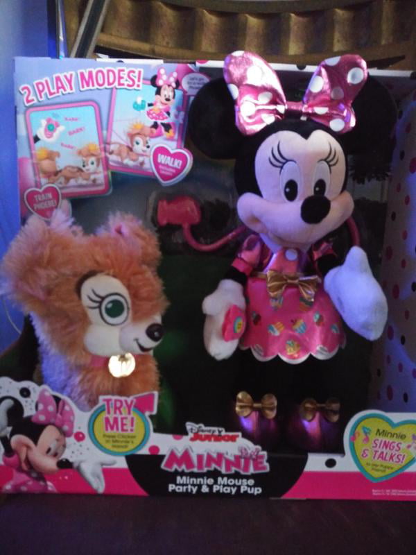 minnie mouse walk and play puppy