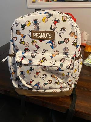 Peanuts Cream and Multicolor Character Backpack Peanuts Snoopy Little Cutie Backpack | Temptation Gifts main image 3