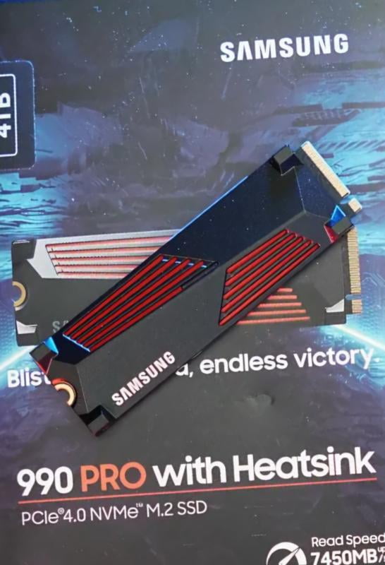 Samsung 990 PRO with Heatsink 2TB 今日まで出品 SAMSUNG 990 PRO 2TB M.2 PCIe Gen4 X4 NVMe 2.0c Solid State Drive