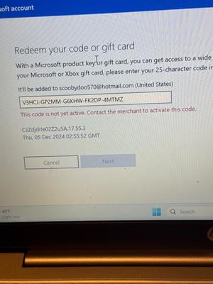 microsoft gift card 15