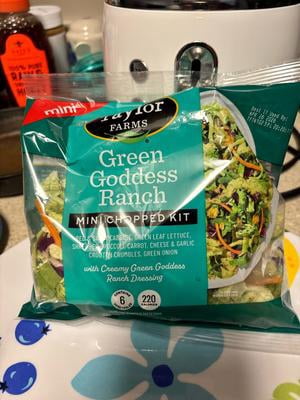 Taylor Farms Green Goddess Ranch Mini Salad Kit 4.55 oz with Fresh Vegetables and Creamy Dressing - Walmart.com Taylor Farms Green Goddess Ranch Mini Salad Kit 4.55 oz with Fresh Vegetables and Creamy Dressing - Walmart.com