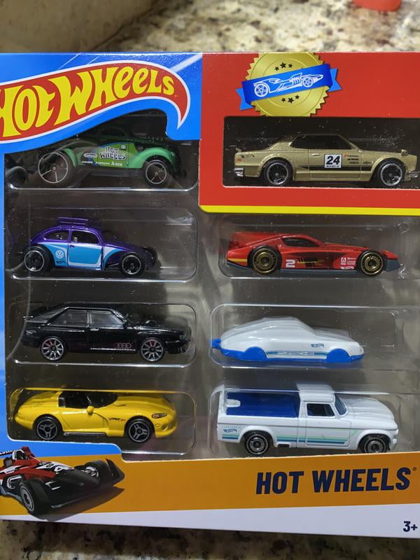 Hot Wheels Realistic Basic Toy Cars & Trucks Set for Kids, 8