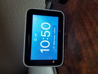 Lenovo Smart Clock with Google Assistant - Charcoal Lenovo Smart Clock with Google Assistant - Charcoal