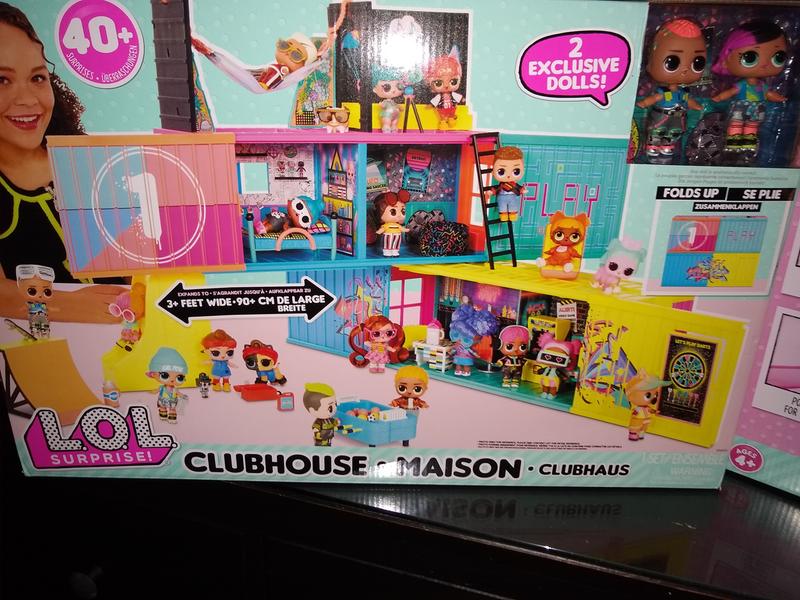 LOL Surprise Clubhouse Maison Play set Fold Up House 2 Exclusive Tots Doll