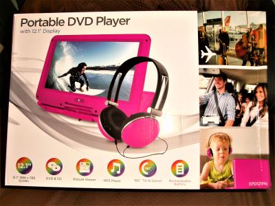 Ematic 12 1 Portable Dvd Player With Travel Bag Headphones Black Walmart Com Walmart Com