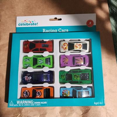 Way To Celebrate Metal Diecast Racing Cars 8 Pack Assorted Toy