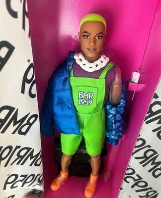 Fashion Barbie BMR1959 Doll in Neon Overalls & Puffer Jacket