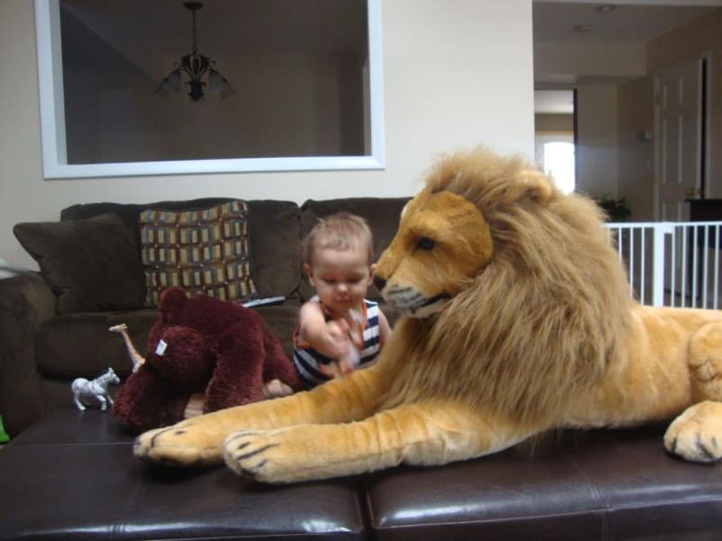 melissa and doug large stuffed lion