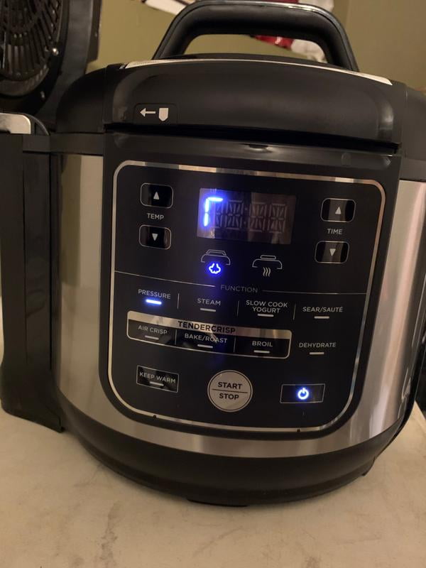  Ninja OS401 Foodi 10-in-1 XL 8 qt. Pressure Cooker & Air Fryer  that Steams, Slow Cooks, Sears, Sautés, Dehydrates & More, with 5.6 qt. Cook  & Crisp Plate & 15 Recipe