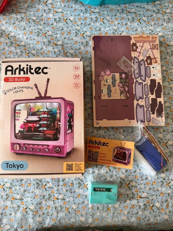 Arkitec 124-Piece Tokyo CityVision 3D Build Wooden Puzzle