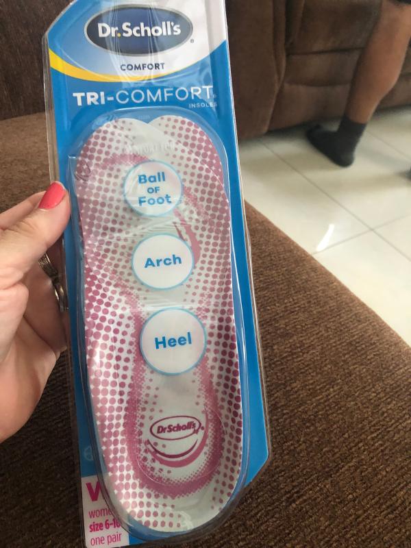 Dr Scholls Tri Comfort Orthotics For Women Size 6 10 Walmart Com