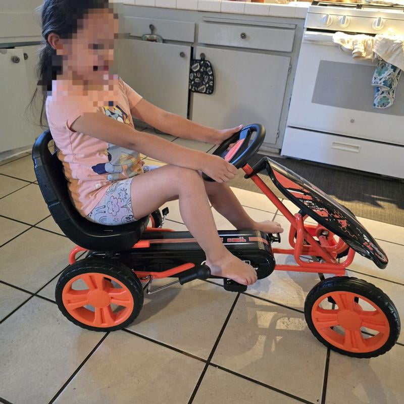 hauck Speedster Pedal Go Kart for Kids 4-8, Adjustable Seat, Steel