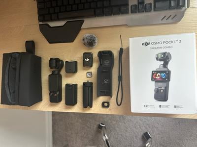 DJI Osmo Pocket 3 Creator Combo, Vlogging Cameras with 1'' CMOS