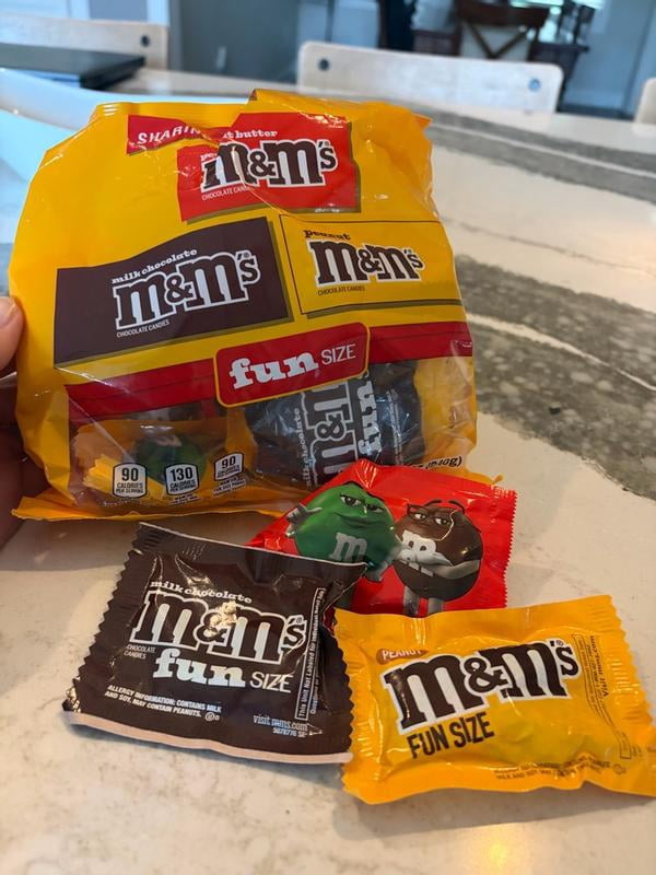 2 pack) M&M'S Lovers Chocolate Candy, Halloween FUN SIZE, 55