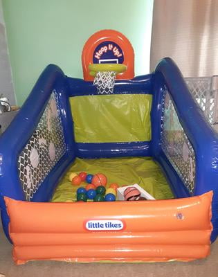 NW Basketball Hoop Inflatable Play Set House Activity Sport Center Ball Pit Kids 