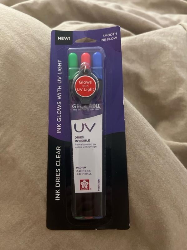 Sakura Gelly Roll UV-Ink Gel Pen, Bold Point, 3 Colors - Red