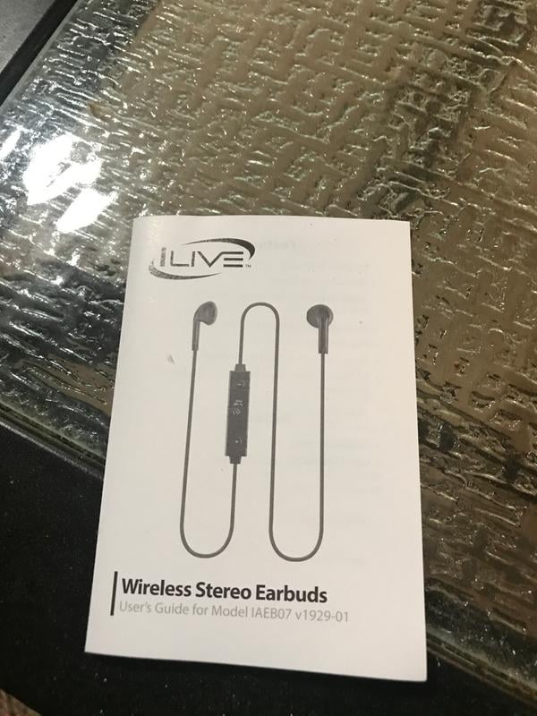 iLive Bluetooth Ear Bud White IAEB6S Walmart