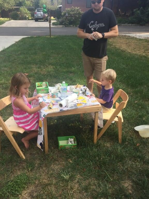 stakmore childrens folding table and chairs