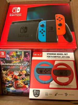 Nintendo Switch Deluxe Bundle with Mario Kart 8 Digital Deluxe, 2