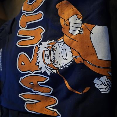 T-shirt Naruto Uzumaki - Bébé Naruto, Anime Manga, Homme, Blanc, Taille M, Neuf