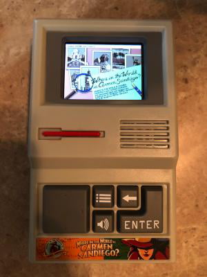 Where In The World Is Carmen Sandiego Handheld Electronic Video Game Handheld 