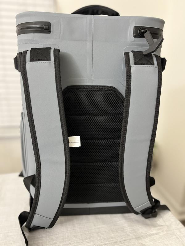 best travel backpack for europe stretch mesh pockets Marine resistant 630D CORDURA nylon The North Face Youth Eco Friendly Gadget Storage Colour:Ash Grey