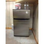 Igloo 3.2 Cu Ft Compact Fridge Stainless Steel-2 Door - Walmart.com