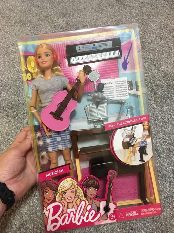 barbie musician doll & playset