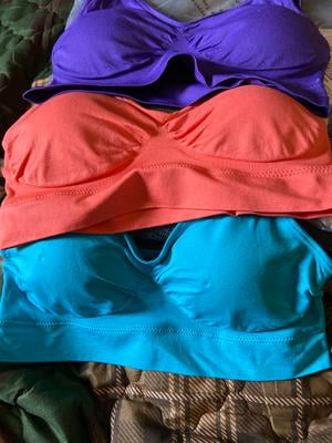 Genie Women's Nylon Pullover Padded Bra - 3-Pack Seamless