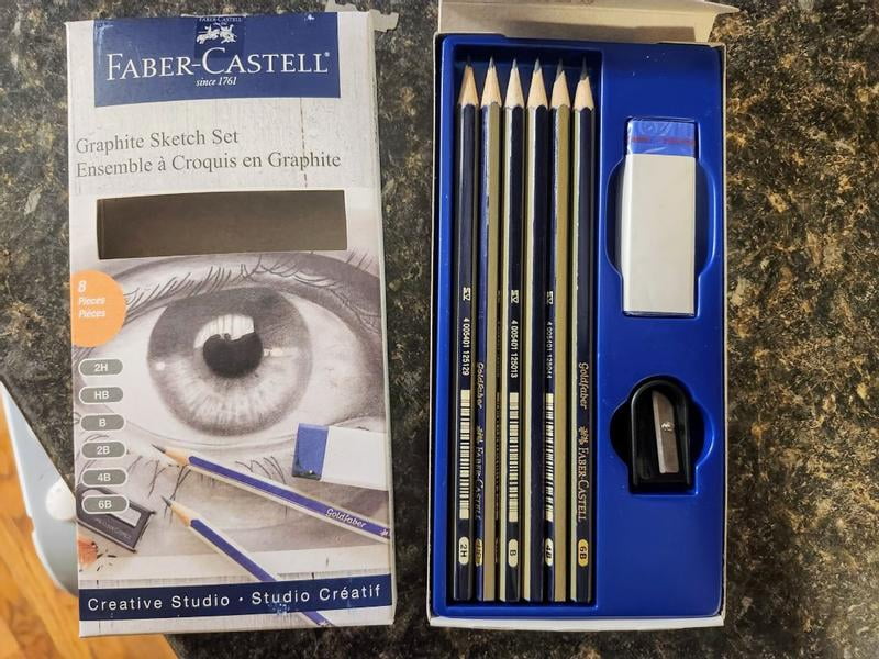 Faber Castell Graphite Aquarelle Pencils - Set Of 5 - View #5