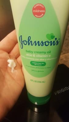 johnson's creamy oil