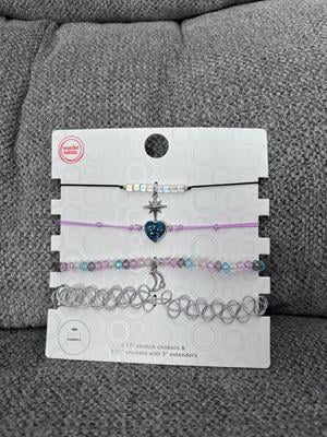 Wonder Nation Kids Celestial Necklace and Choker Set 4 Pack