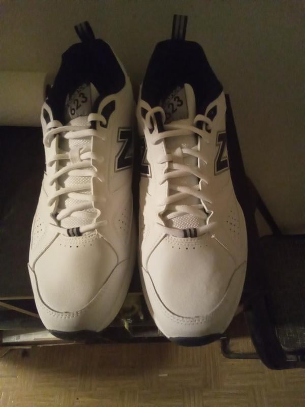 New Balance Men's 623v3 Cross Trainers, White Navy, Shock