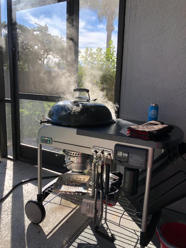Weber Performer Deluxe 22 Charcoal Grill Walmart Com Walmart Com