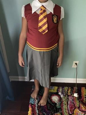 Disguise Gryffindor-Kostüm Für Damen – Authentisches Hogwarts-Schulmädchen-Kleid Mit Krawatte, Patch & Satin-Nähten – Ideal Für Halloween