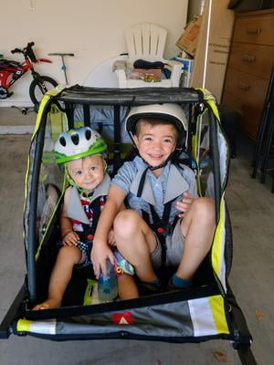 allen sports deluxe child bike trailer & stroller 2 child