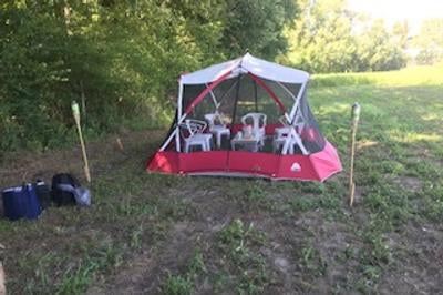 Ozark Trail Tent with Two Large Entrances, Red, 16.7 lbs