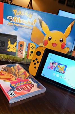 Free Shipping! Nintendo Switch Pikachu & Eevee Edition with