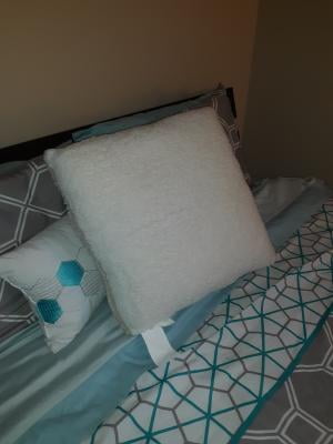 Mainstays ultra soft reversible oversized sherpa decorative throw pillow hotsell