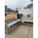 Convert-A-Bench Plastic Folding Picnic Table Bench 