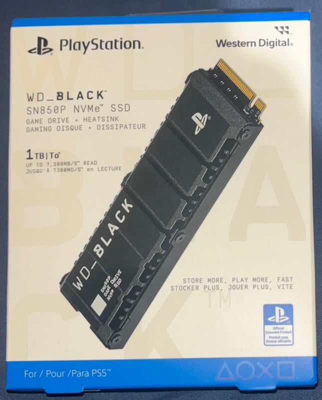 WD BLACK SN850P NVMe SSD, 1 TB, PCIe Gen4, Optimized Storage