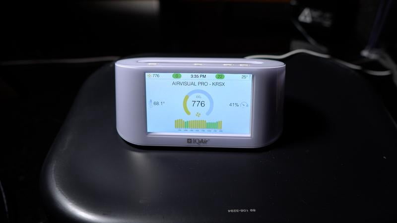 IQAir Home Air Quality Monitor, Professional Grade, Indoor, White
