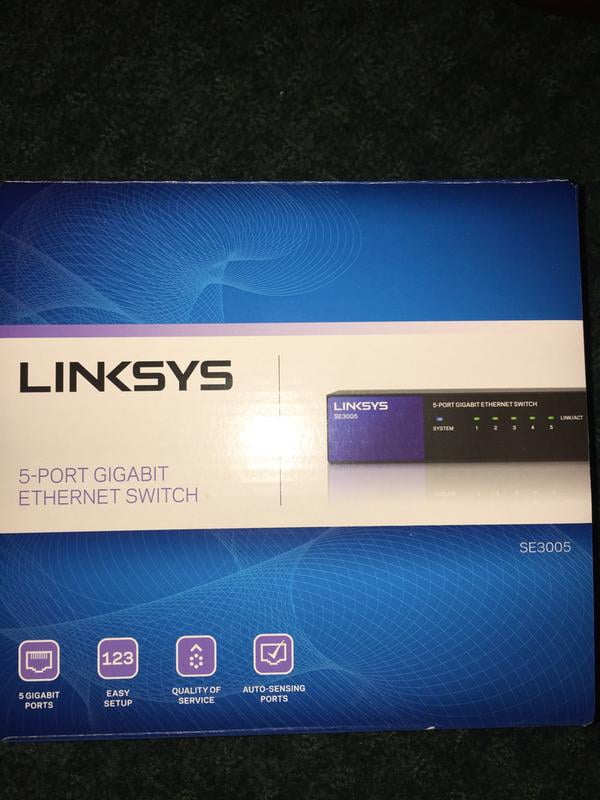 LINKSYS Switch Ethernet Gigabit 5 Puertos Linksys Se3005 10/100/1000