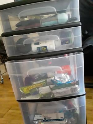 Homz 6 Drawer Medium Tower Black Set Of 1 Walmart Com