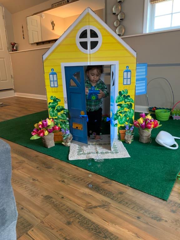 country cottage indoor playhouse