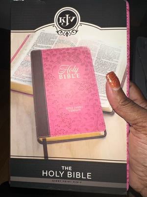 KJV Holy Bible, XL Print, Faux Leather, Red Letter, Thumb Index