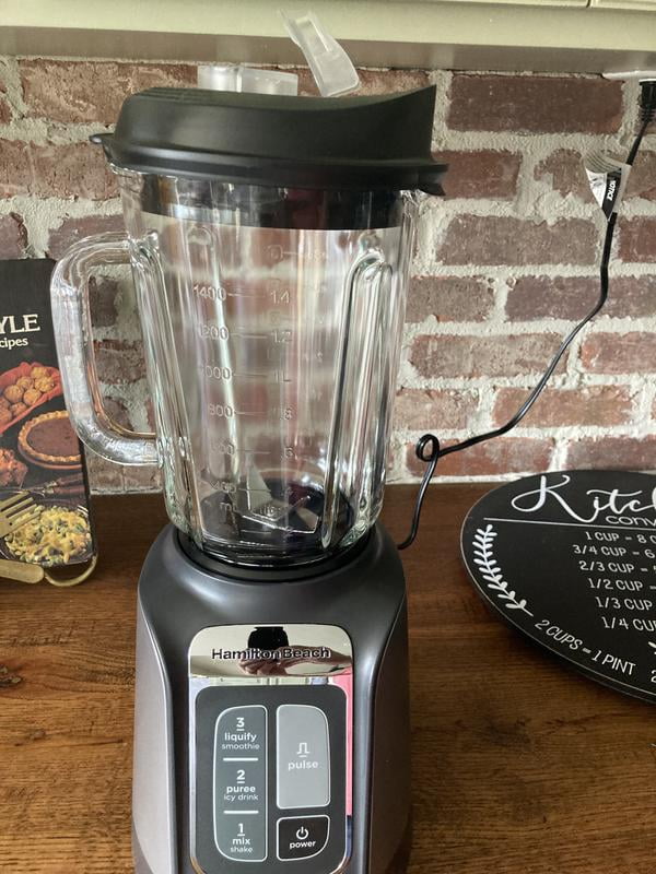 Hamilton Beach, PowerMax Blender, 48 oz, Gray, All-Metal Drive