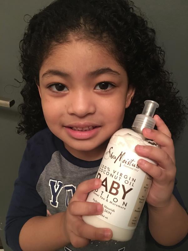 shea moisture baby lotion with sweet pea and murumuru