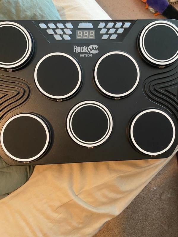 RockJam Digital Beat Making 7 Pad Electronic Tabletop Drum