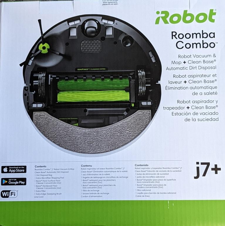 iRobot Roomba Combo j7 Robot Aspirador y friegasuelos 2 en 1 (c7156) - Robot  Aspirador con conexión